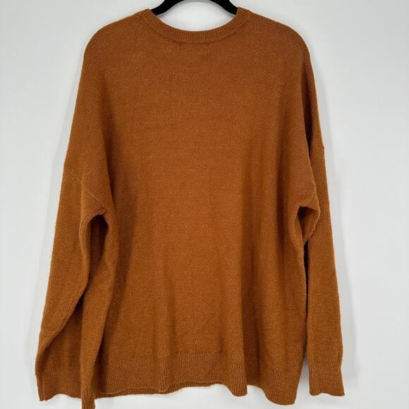 Treasure & Bond Pullover Sweater Long Sleeve Crew Neck Soft Rust Womens Large - Picture 3 of 6
